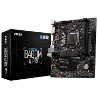 MSI B460M-A PRO DDR4 Ses+GLan DVI HDMI M2 USB3.2 mATX 1200p10 - 1